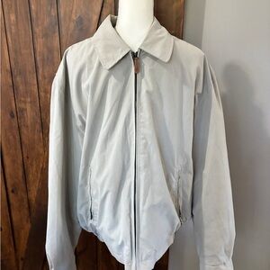 LONDON FOG Men's Vintage Khaki Zip Front Golf “Dad” Jacket Men's Size Large